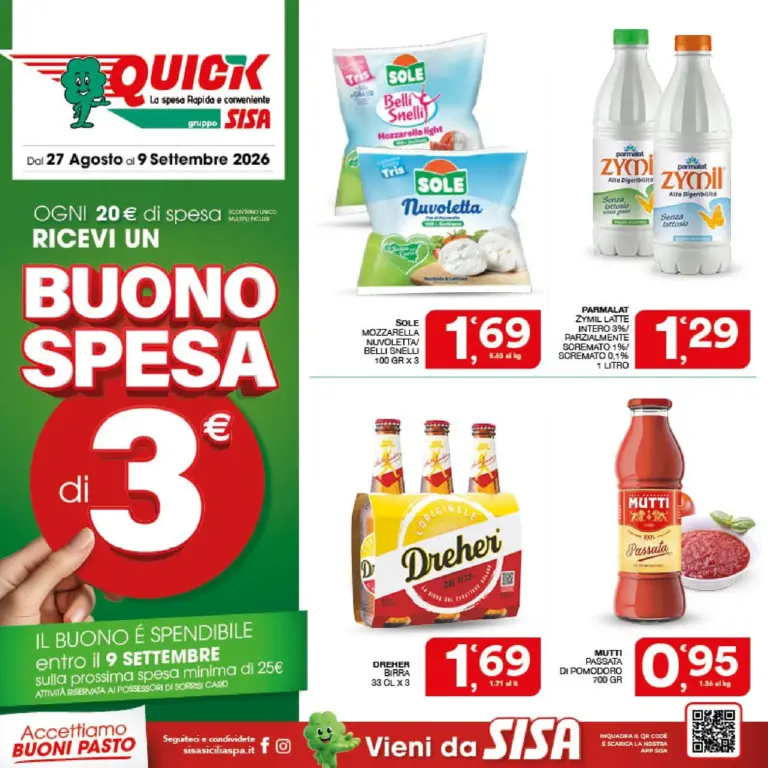 SISA Volantini dal 27.08.2026