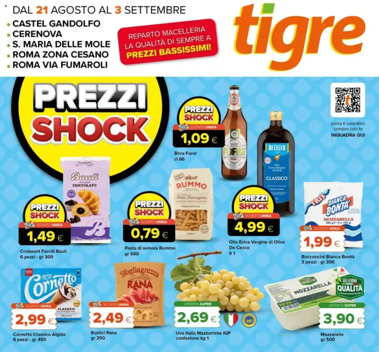 Tigre Volantino dal 21.08.2026