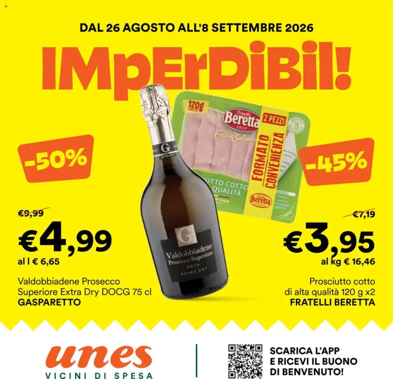 UNES Volantino dal 26.08.2026