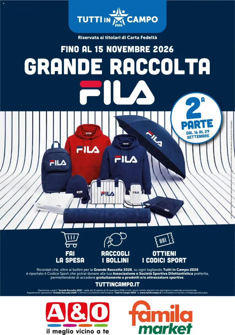A&O Supermercato Volantino dal 16.09.2026