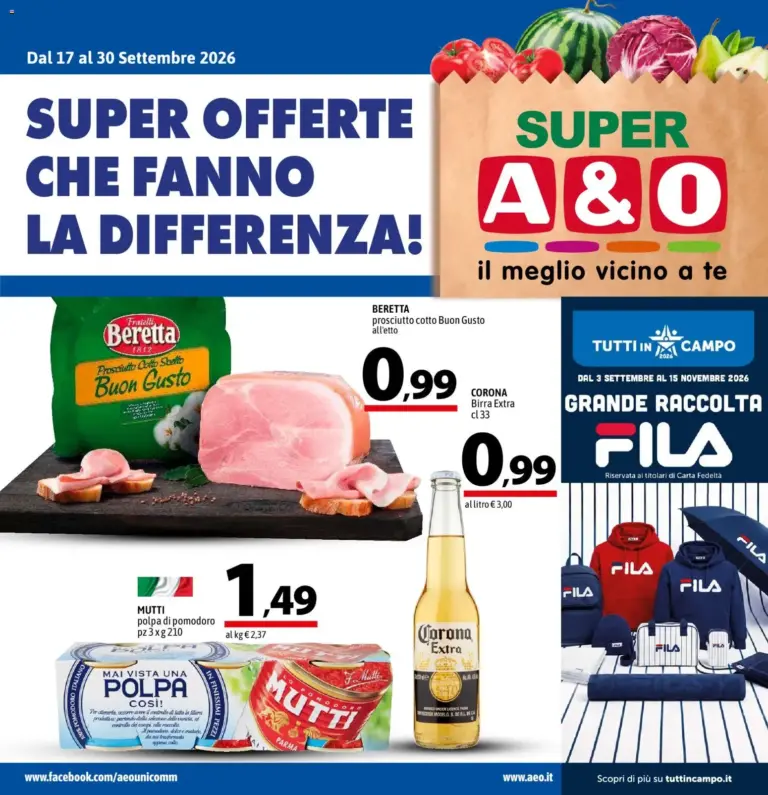 A&O Supermercato Volantino dal 17.09.2026