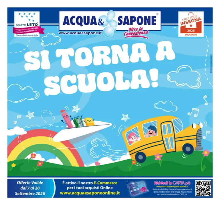 Acqua e Sapone Volantini dal 07.09.2026
