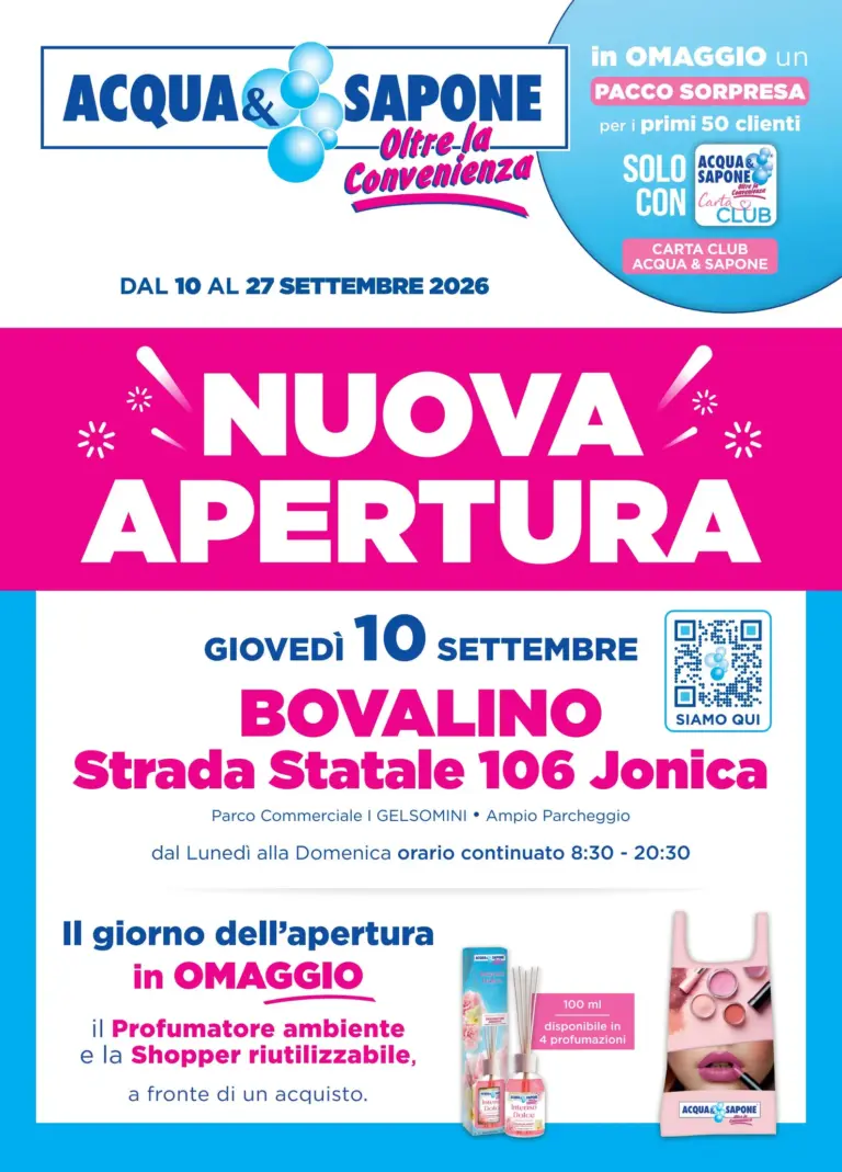 Acqua e Sapone Volantini dal 10.09.2026
