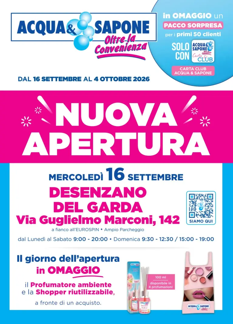 Acqua e Sapone Volantini dal 16.09.2026