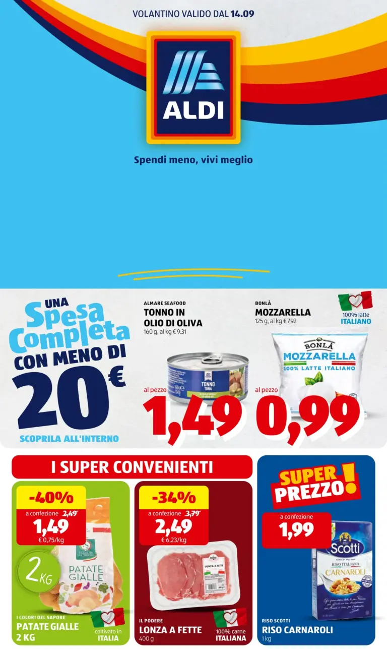 Aldi Volantini dal 14.09.2026