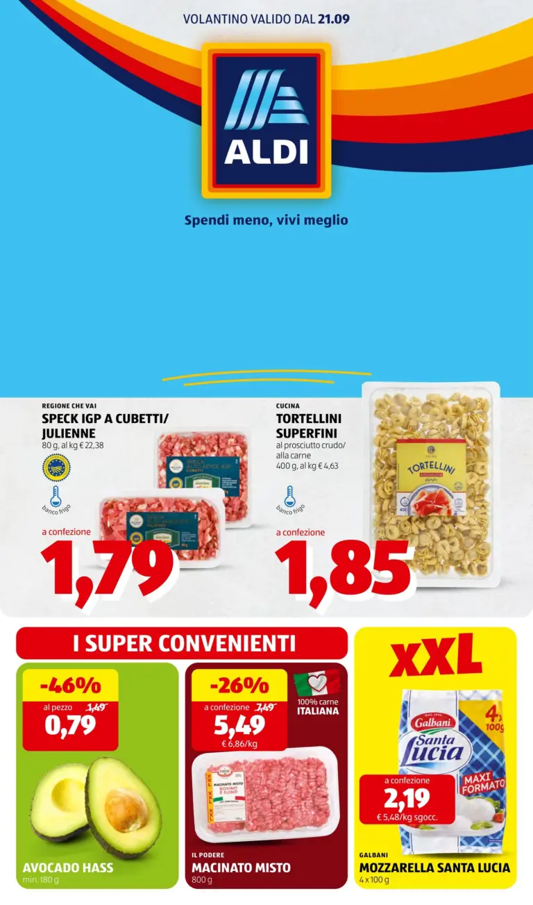 Aldi Volantini dal 21.09.2026