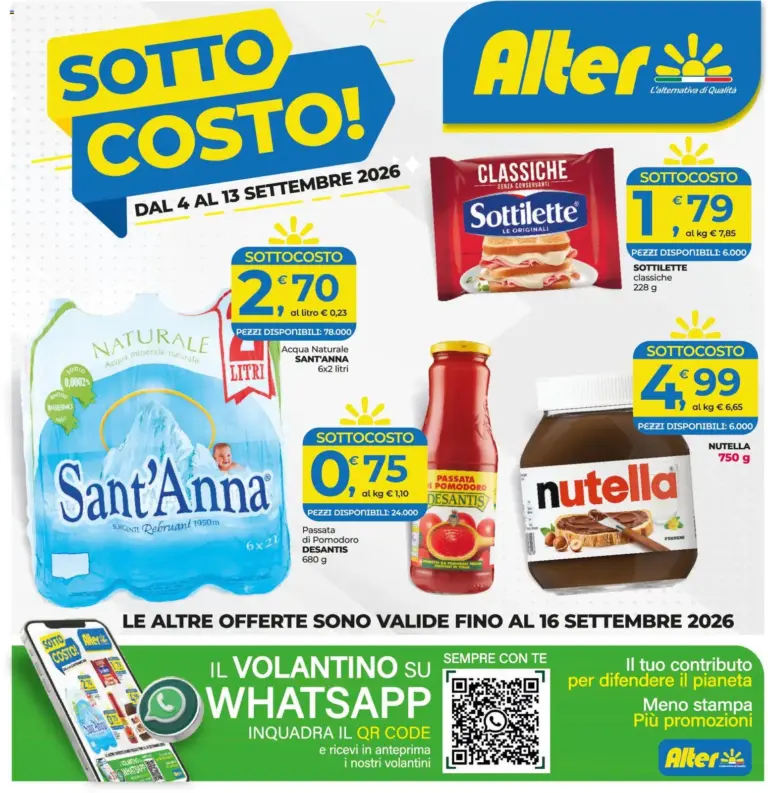 Alter Discount Volantino dal 04.09.2026
