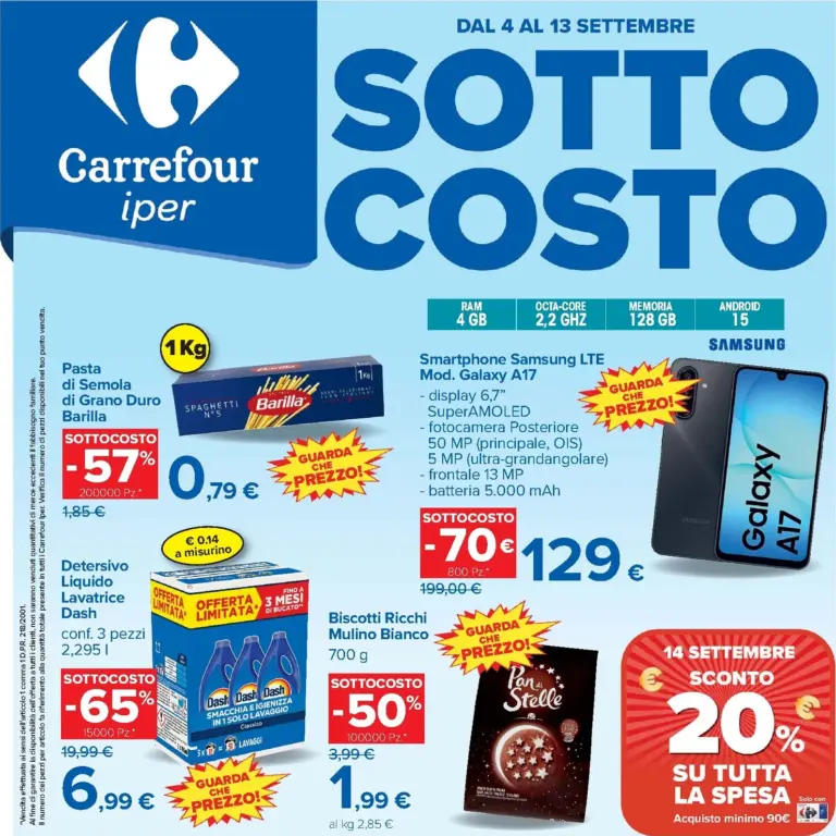 Carrefour Volantini dal 04.09.2026