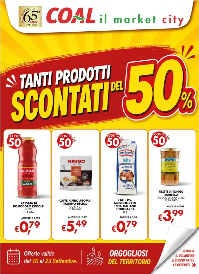 Coal Volantini dal 10.09.2026