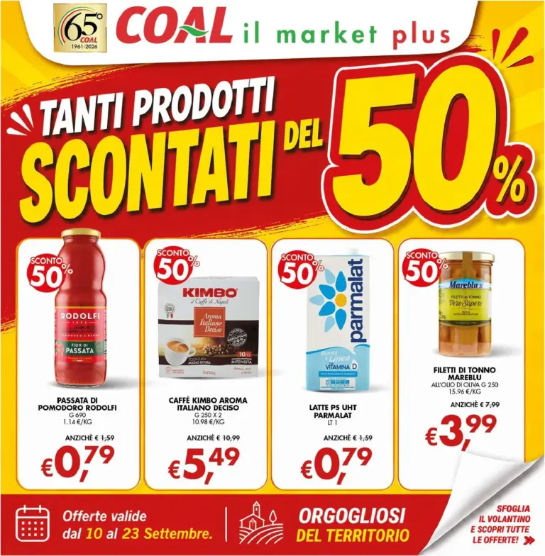 Coal Volantini dal 10.09.2026