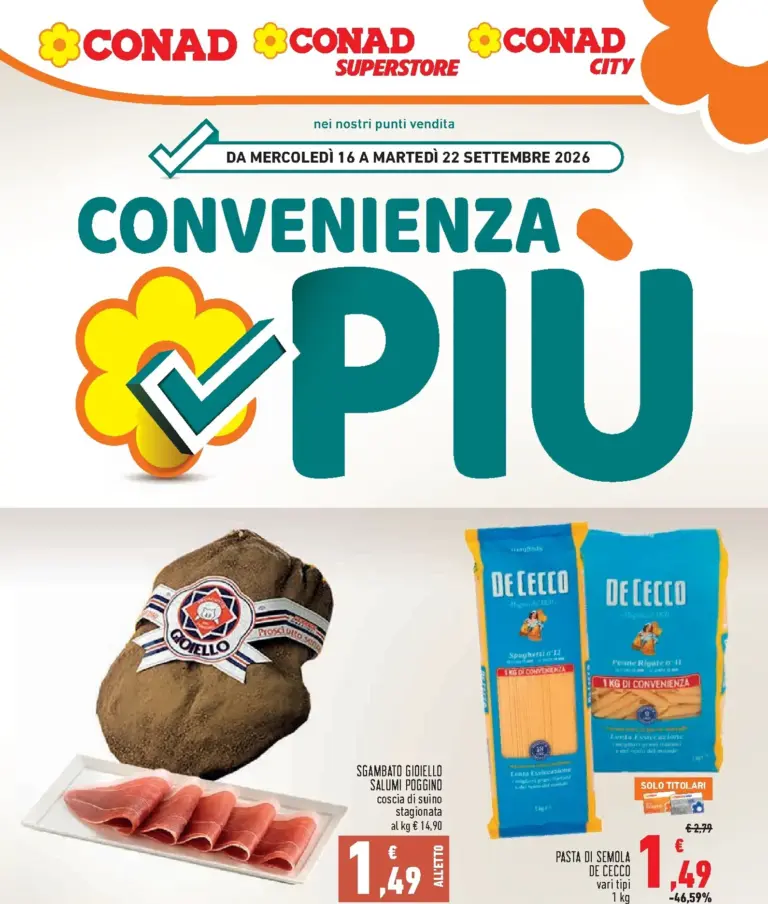 CONAD Volantini dal 16.09.2026