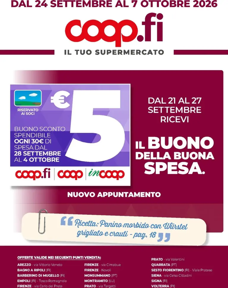 COOP Volantini dal 24.09.2026
