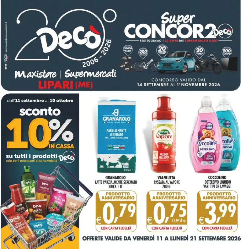 Decò Volantini dal 11.09.2026