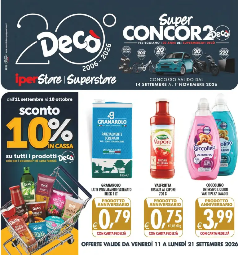 Decò Volantini dal 11.09.2026