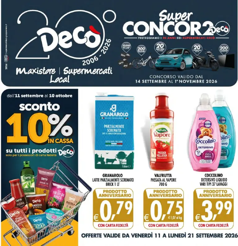 Decò Volantini dal 11.09.2026