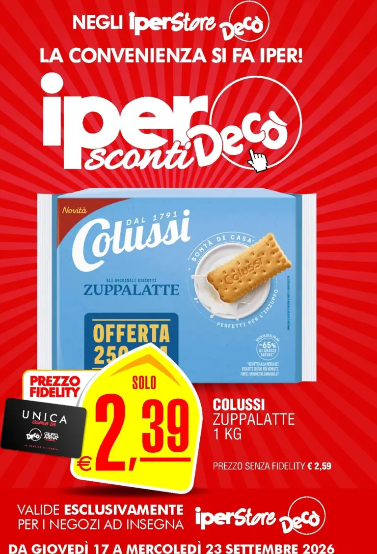 Decò Volantini dal 17.09.2026