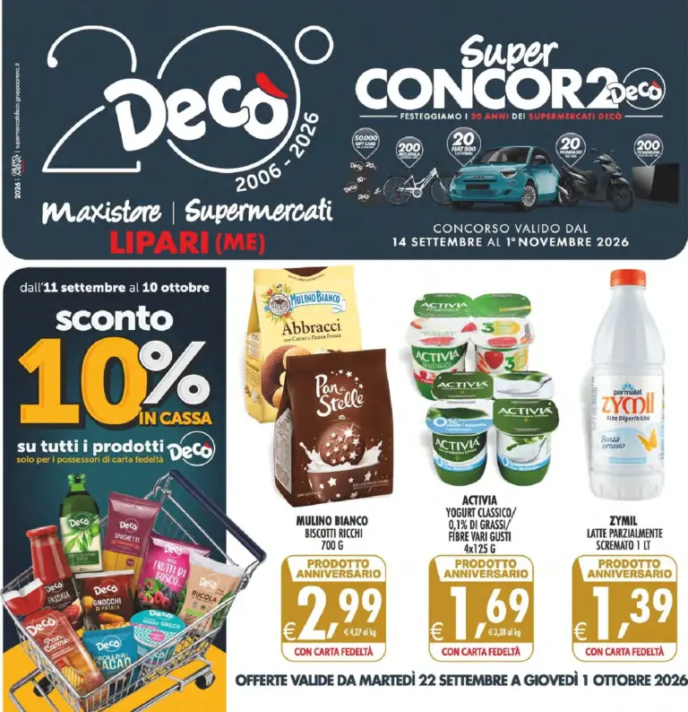 Decò Volantini dal 22.09.2026
