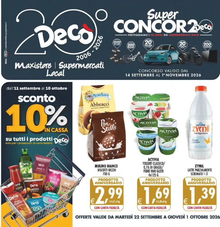 Decò Volantini dal 22.09.2026
