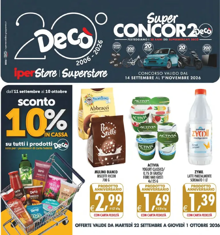 Decò Volantini dal 22.09.2026