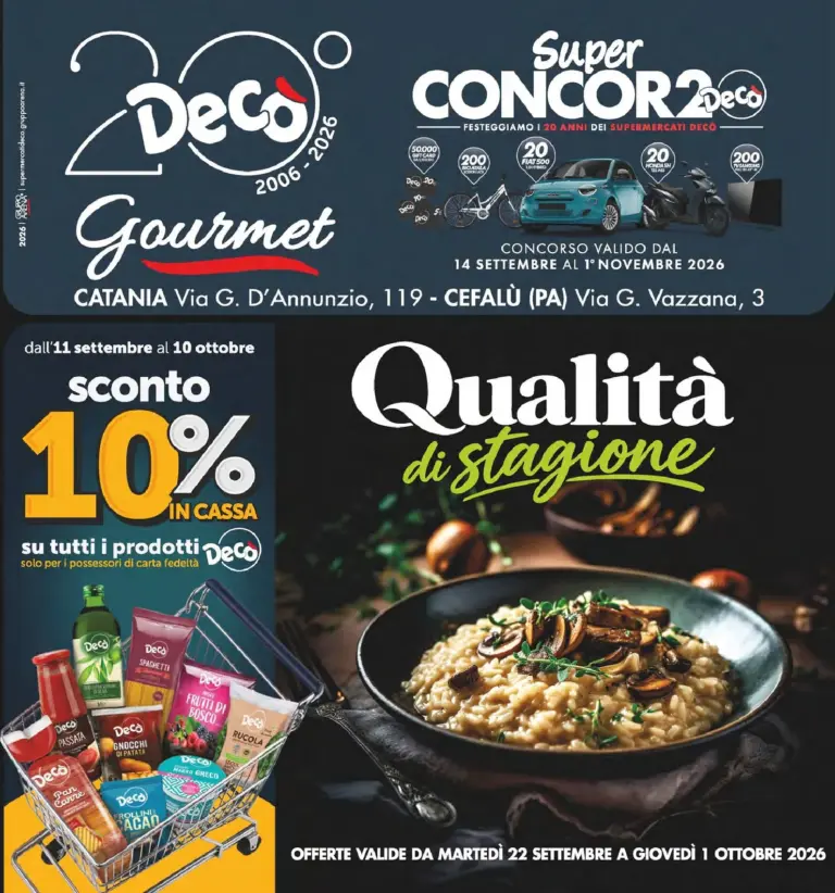 Decò Volantini dal 22.09.2026