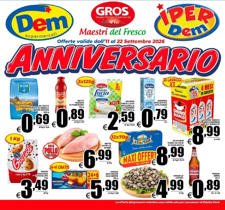 DEM Volantini dal 11.09.2026