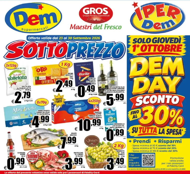 DEM Volantini dal 23.09.2026