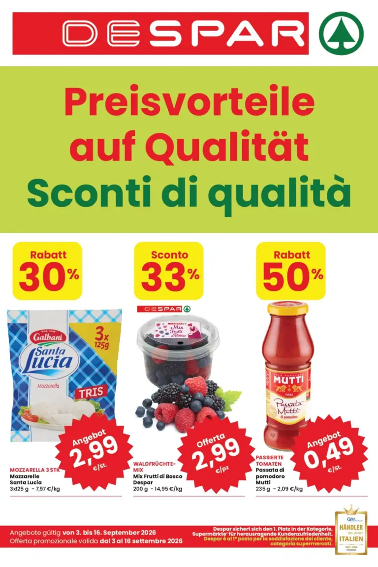 Despar Volantini dal 03.09.2026