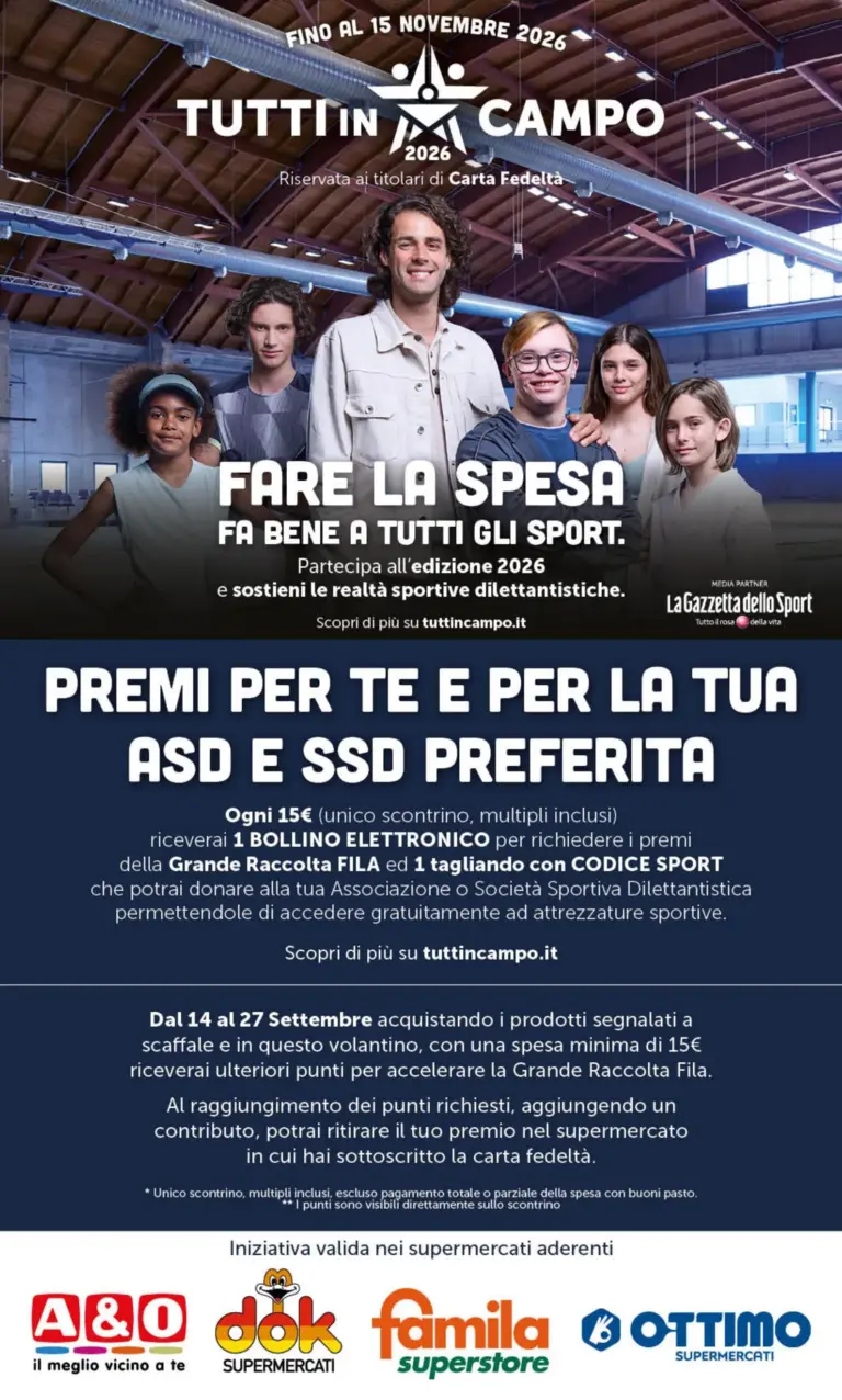 DOK Volantini dal 14.09.2026