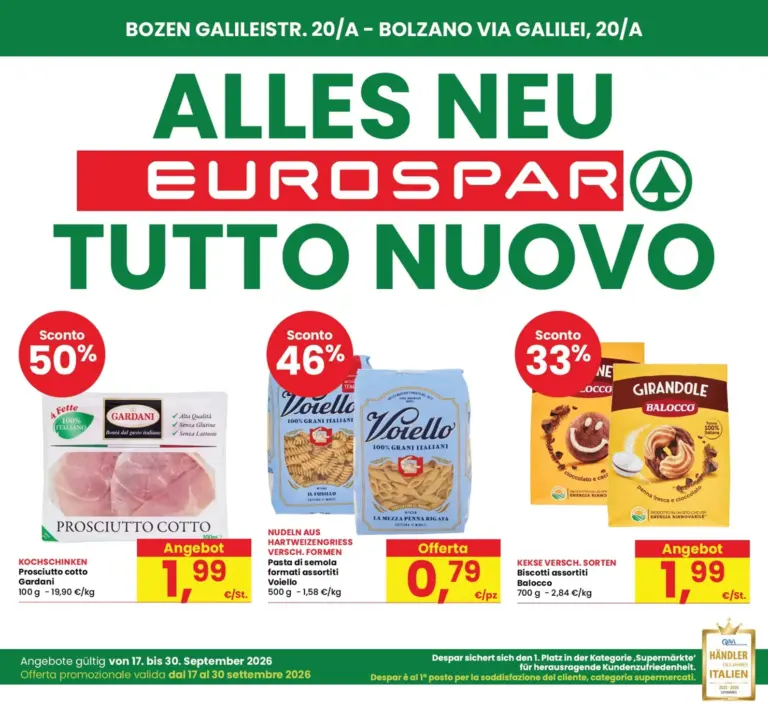 Eurospar Volantini dal 17.09.2026