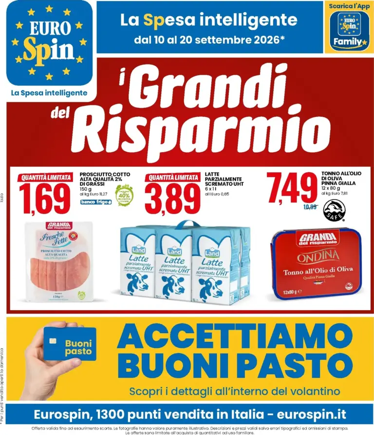 Eurospin Volantini dal 10.09.2026