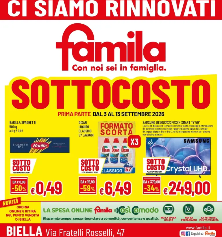 Famila Volantini dal 03.09.2026