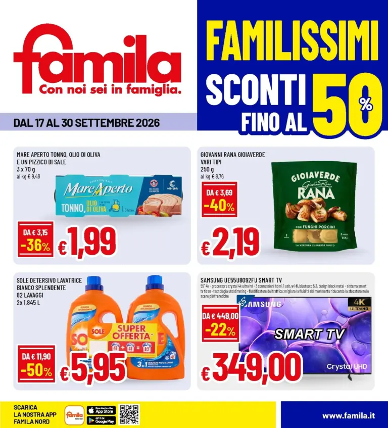 Famila Volantini dal 17.09.2026