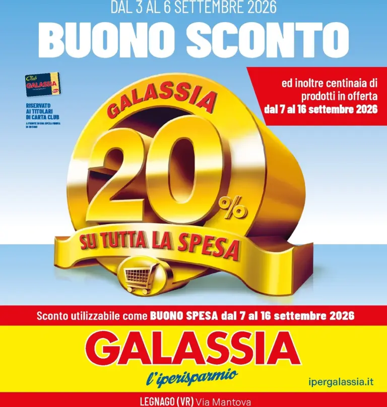 GALASSIA Volantini dal 03.09.2026