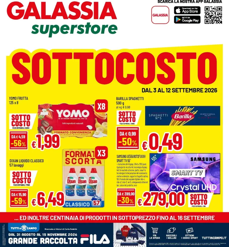 GALASSIA Volantini dal 03.09.2026