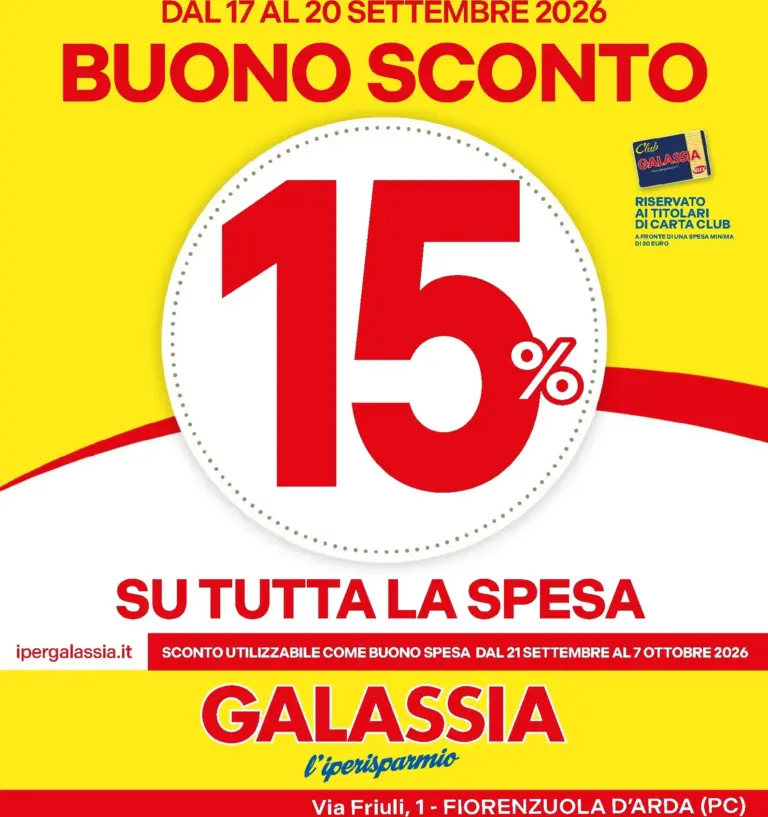 GALASSIA Volantini dal 17.09.2026