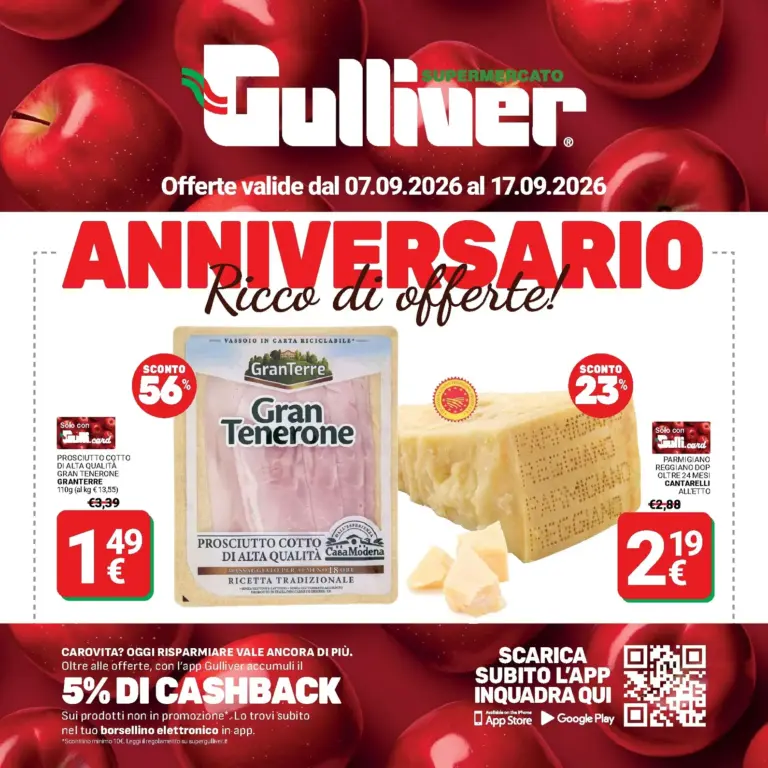 Gulliver Volantini dal 07.09.2026