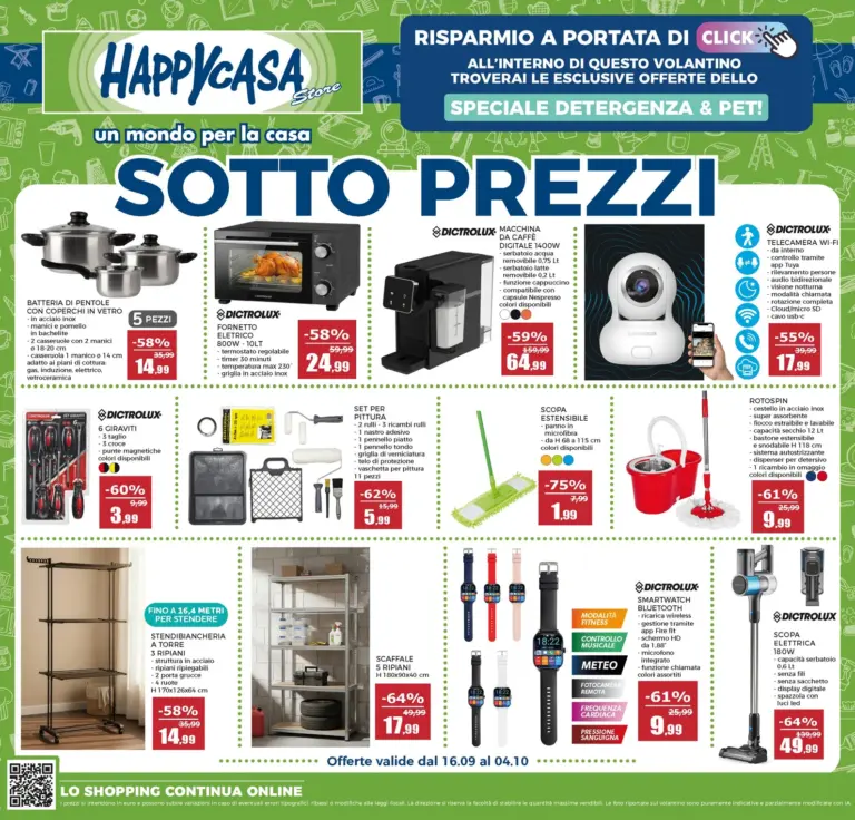 Happycasa Volantini dal 16.09.2026
