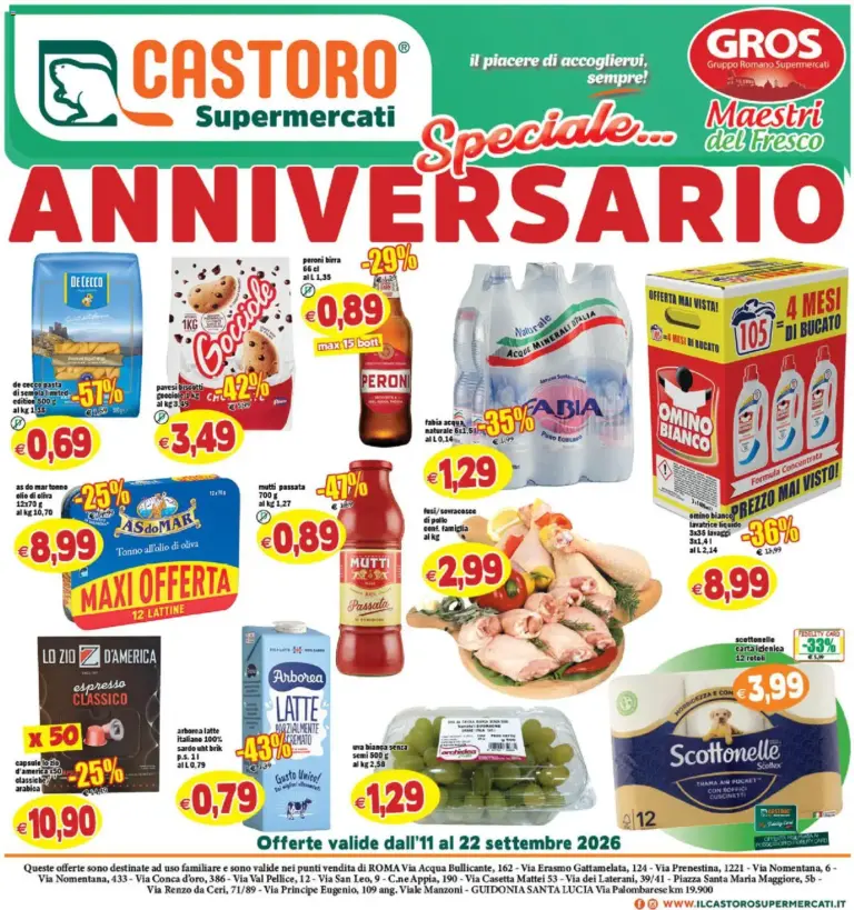 Il Castoro Volantino dal 11.09.2026