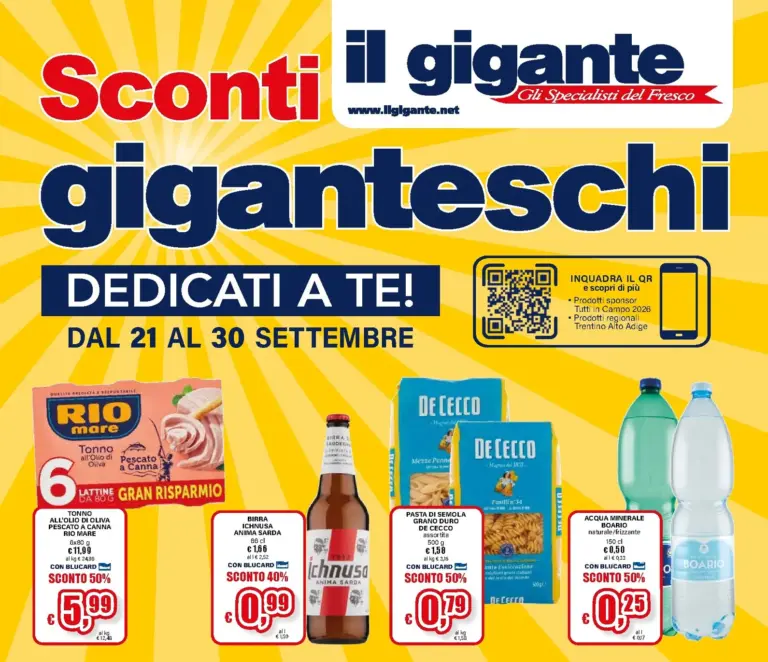 Il Gigante Volantini dal 21.09.2026