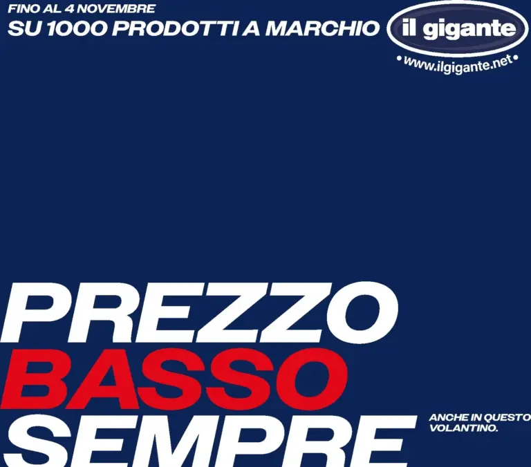 Il Gigante Volantini dal 21.09.2026