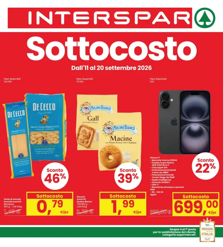INTERSPAR Volantini dal 11.09.2026