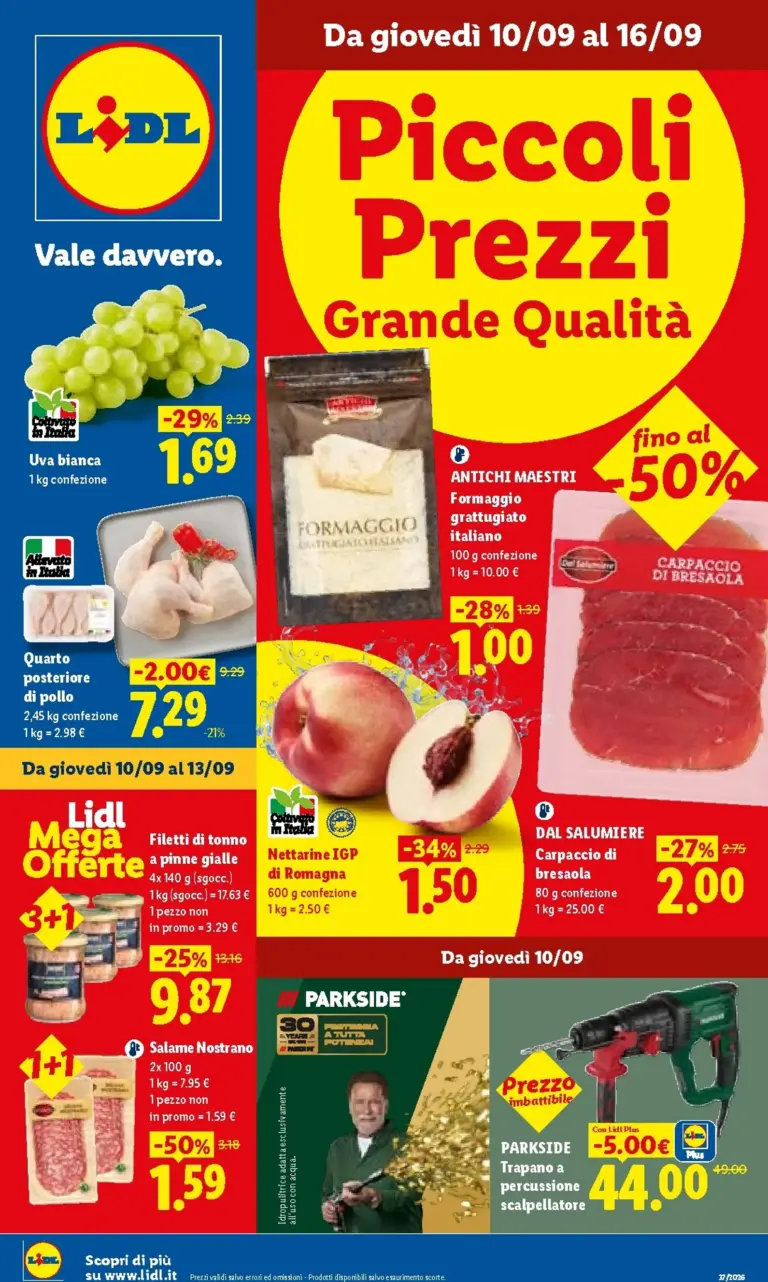 LIDL Volantini dal 10.09.2026