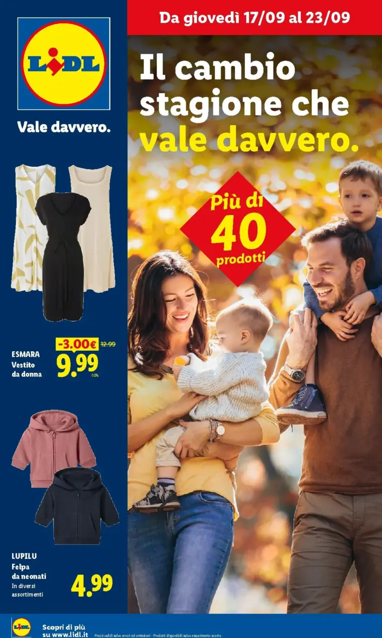LIDL Volantini dal 17.09.2026