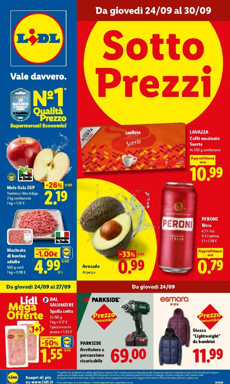 LIDL Volantini dal 24.09.2026