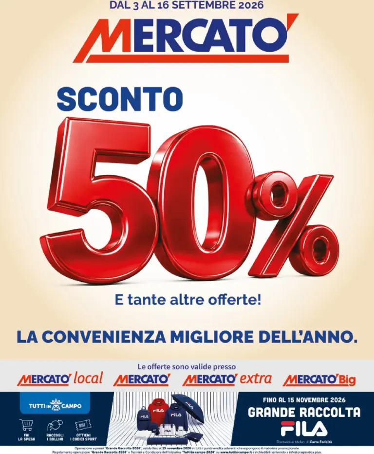 Mercatò Volantini dal 03.09.2026