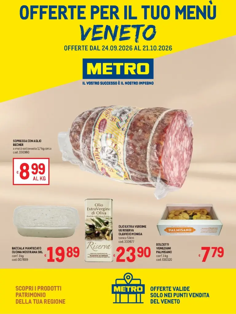 Metro Volantini dal 24.09.2026