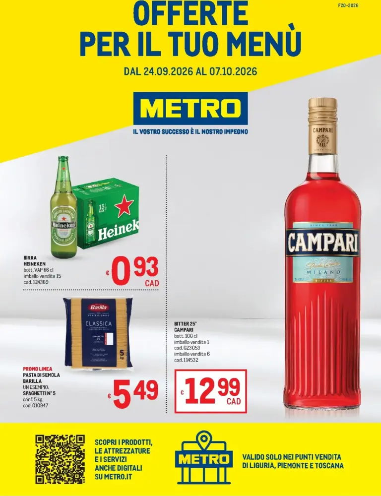 Metro Volantini dal 24.09.2026