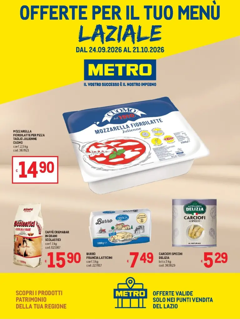 Metro Volantini dal 24.09.2026