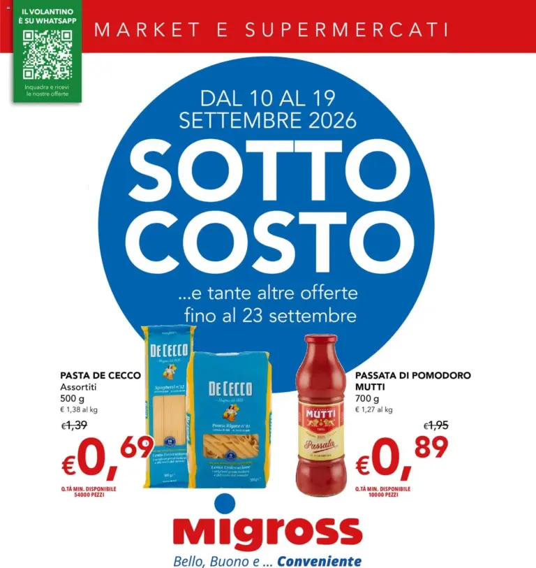 Migross Volantino dal 10.09.2026