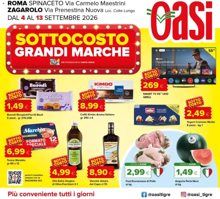 Oasi Volantino dal 03.09.2026